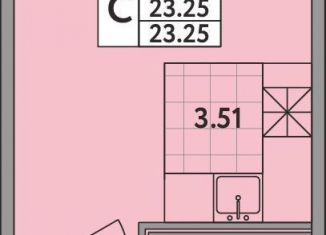 Продам квартиру студию, 23.3 м2, деревня Новое Девяткино, Главная улица, 2