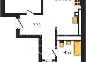 Продаю 2-комнатную квартиру, 57.1 м2, Калининград
