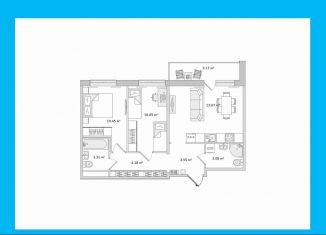 Продажа двухкомнатной квартиры, 60.2 м2, посёлок Парголово