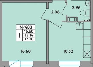 Продается 1-ком. квартира, 33.1 м2, деревня Новое Девяткино, Главная улица, 2, ЖК Удача
