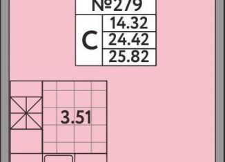 Продается квартира студия, 24.4 м2, деревня Новое Девяткино, Главная улица, 2, ЖК Удача