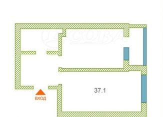 1-комнатная квартира на продажу, 38 м2, Тюмень, улица Василия Подшибякина, 17