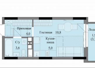 Продается квартира студия, 25.3 м2, Удмуртия