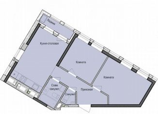 Продается 2-комнатная квартира, 53.1 м2, Татарстан