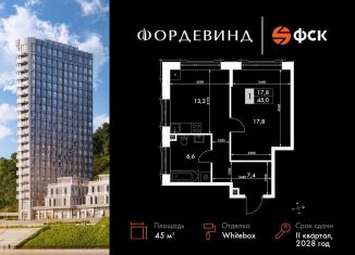 Продажа 1-комнатной квартиры, 45 м2, Нижегородская область, Черниговская улица, 21