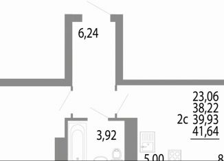 Продам двухкомнатную квартиру, 39.9 м2, Екатеринбург, Академический район, улица Академика Ландау, 14/3