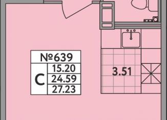 Продаю квартиру студию, 24.6 м2, деревня Новое Девяткино, Главная улица, 2, ЖК Удача