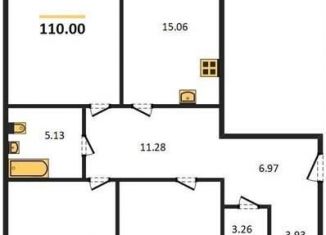 Продажа 3-комнатной квартиры, 110 м2, рабочий посёлок Краснообск, 3-й микрорайон, 20