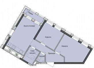 Двухкомнатная квартира на продажу, 53.1 м2, Татарстан