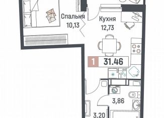 Продам однокомнатную квартиру, 31.5 м2, Мурино, ЖК Авиатор