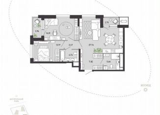 Продается двухкомнатная квартира, 83.3 м2, Тула, Советский территориальный округ, улица Фридриха Энгельса, 70А