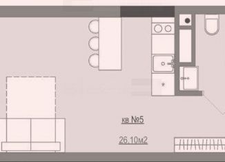 Квартира на продажу студия, 23 м2, Москва, Трифоновская улица, 47А, Трифоновская улица