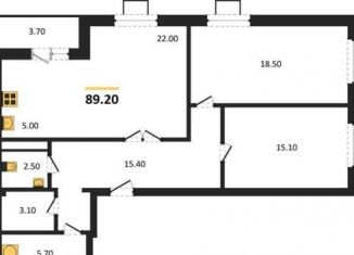 Продажа 2-комнатной квартиры, 89.2 м2, Воронеж, улица Пескова, 10