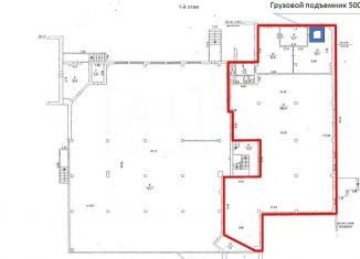 Сдам торговую площадь, 1200 м2, Челябинская область, улица Курчатова, 25