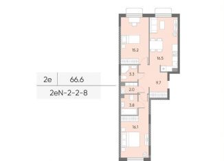 Продается 2-ком. квартира, 66.6 м2, Москва, район Западное Дегунино