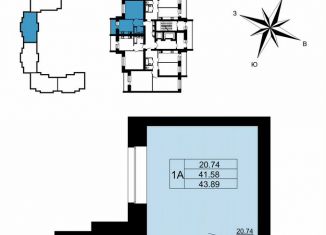 Продажа 1-ком. квартиры, 44.2 м2, Владимир, улица Родионовка, 6