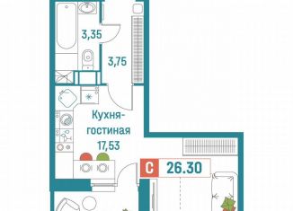 Продается квартира студия, 26.3 м2, Мурино, ЖК Графика