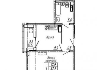 Продаю 1-ком. квартиру, 39.5 м2, Воронеж, улица Шибилкина, 5