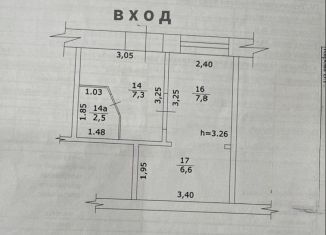 Продажа 1-комнатной квартиры, 24.2 м2, Благовещенск, улица Пушкина, 1