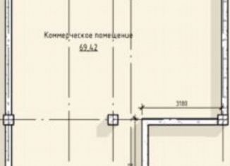 Продается помещение свободного назначения, 69.43 м2, Нальчик, проспект Ленина, 46Б, район Центр