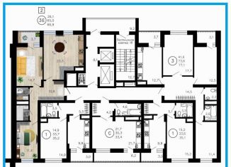 Продажа 2-комнатной квартиры, 67.2 м2, Воронеж, улица Рокоссовского, 47