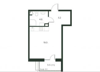 Квартира на продажу студия, 29.9 м2, деревня Лобаново