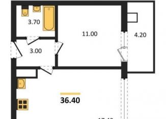 Продаю 1-ком. квартиру, 36.4 м2, Воронеж, улица Шибилкина, 5