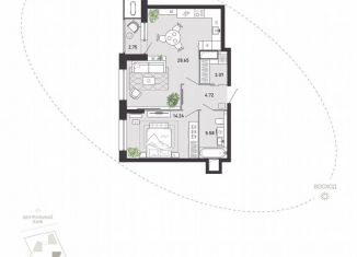 Продаю 1-ком. квартиру, 59 м2, Тула, улица Фридриха Энгельса, 70А, Советский территориальный округ