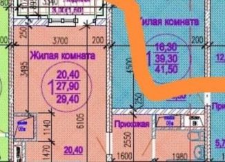 Продам квартиру студию, 30 м2, Краснодар, микрорайон Черемушки, Обрывная улица, 22/1