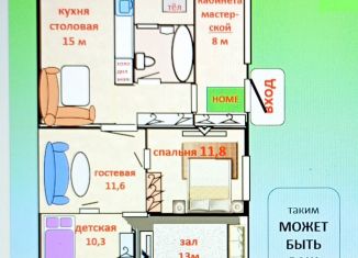 Продажа дома, 82.4 м2, Адыгея, улица Гастелло, 1