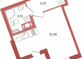 Продам квартиру студию, 24.5 м2, Сертолово