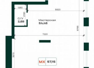 Помещение свободного назначения на продажу, 57.7 м2, Барнаул, проспект Строителей, 18к1, Железнодорожный район