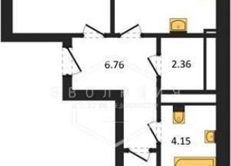 Продажа 2-комнатной квартиры, 55.1 м2, Калининград