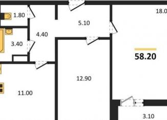 Продажа 2-комнатной квартиры, 58.2 м2, Воронеж