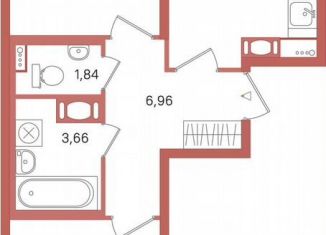 Продается 2-ком. квартира, 52.3 м2, Сертолово