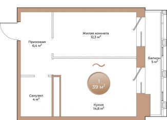 Продажа однокомнатной квартиры, 39 м2, Красноярский край, улица Партизана Железняка