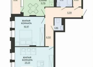 Продам двухкомнатную квартиру, 73.9 м2, Воронеж, улица Гаршина, 25к3