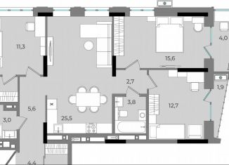 Продам 3-ком. квартиру, 93.2 м2, Удмуртия