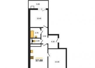 Продается 2-ком. квартира, 57 м2, Воронеж, улица Шибилкина, 5