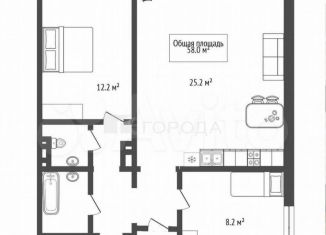 Продажа двухкомнатной квартиры, 57.4 м2, Новосибирск, метро Золотая Нива, улица В. Высоцкого, 54/1