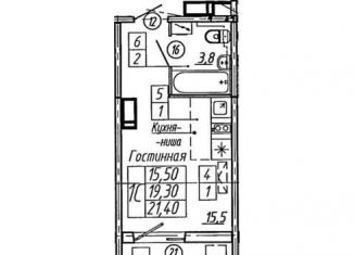 Продаю квартиру студию, 21.4 м2, Воронеж