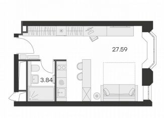 Квартира на продажу студия, 31.9 м2, Москва, САО, 1-я улица Ямского Поля, 26