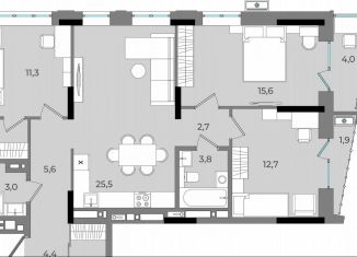 Продажа трехкомнатной квартиры, 93.9 м2, Удмуртия