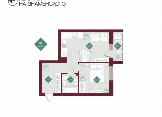 Продается 1-комнатная квартира, 58.7 м2, Тобольск, микрорайон 3Б, 6Бк2