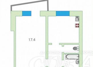 Продается 1-комнатная квартира, 33 м2, Тюмень, улица 50 лет Октября, 76, Ленинский округ