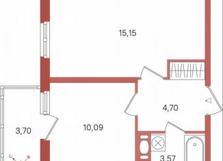 Продам однокомнатную квартиру, 35.4 м2, Сертолово