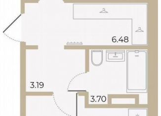 1-комнатная квартира на продажу, 48.8 м2, Тюмень, Алматинская улица, 5