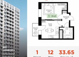 Продается 1-ком. квартира, 33.7 м2, Нижегородская область