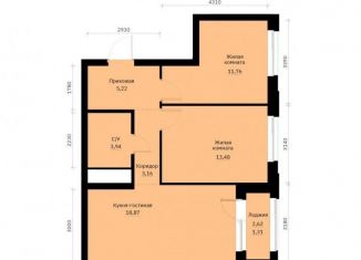 Продажа 2-комнатной квартиры, 57.7 м2, Екатеринбург, Орджоникидзевский район