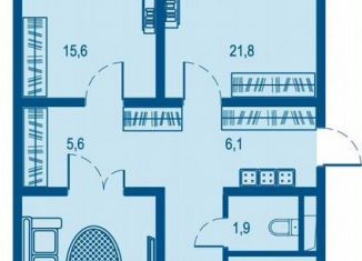 Продается трехкомнатная квартира, 91.1 м2, Краснодар, микрорайон Черемушки